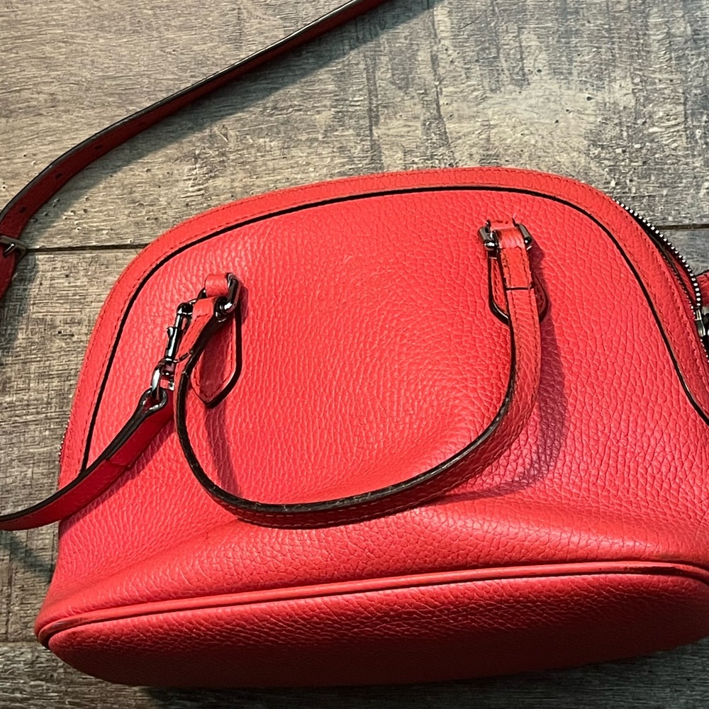 Gucci Calfskin Mini Dome Bag Sporting Red